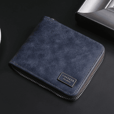 Men's business fashion multi-function zipper short wallet large capacity multi-card wallet_img_0