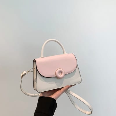 High-grade Texture Bag Women's Summer New Fashionable Contrast Color Portable_img_0