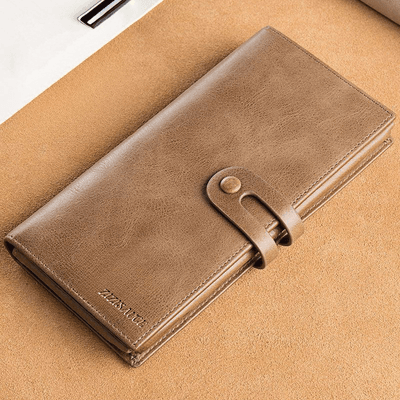 Men's and Women's Long Wallets 2025 New Style Imitation Large-Capacity Multi-Functional Card Holder_img_2