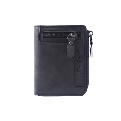 Cross-Border Men's Wallet, High-End, Short Style, Multi-Functional, Large Capacity, Zippered, Casual, Retro Coin Purse Wallet_img_3