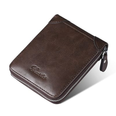 New Retro Monochrome Large Capacity Multifunctional Practical Document Protective Cover Card Bag Card Cover Wallet_img_2