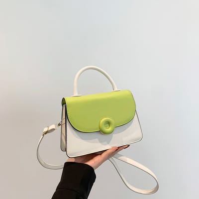 High-grade Texture Bag Women's Summer New Fashionable Contrast Color Portable_img_1