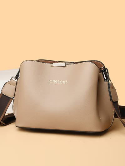 Light Luxury Crossbody Bag Women's Fashionable Big Shoulder Bag Soft Leather_img_2